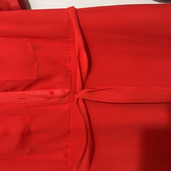 Beautiful size 10 spring/summer dress. more dark coral than red. - Picture 6 of 6